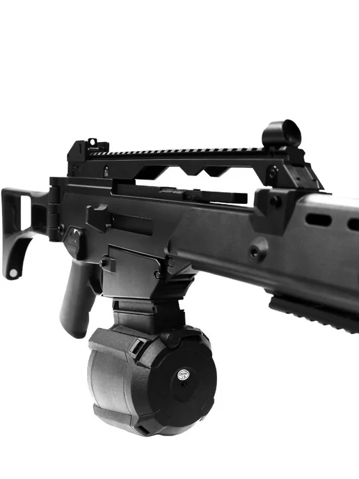 CYMA airsoft Магазин электробункерный G36 на 1200 шаров HY403 (CYMA), черный, фото 3