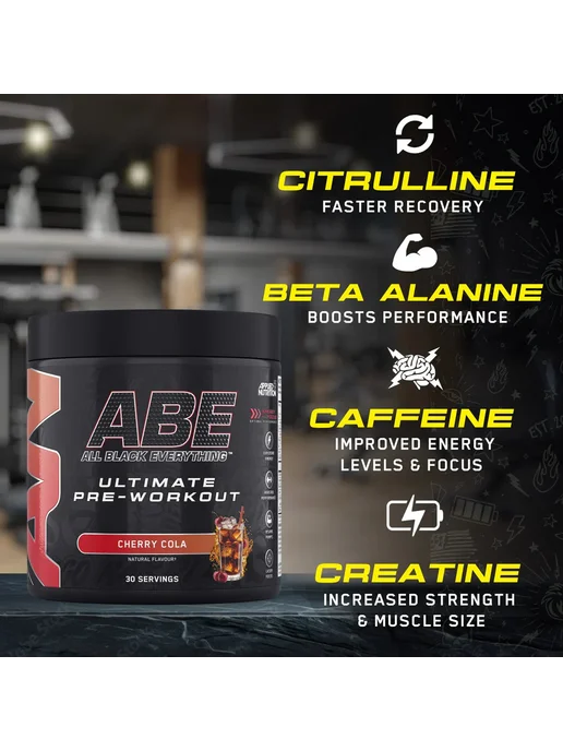 APPLIED NUTRITION Предтреник в порошке ABE - Pre-Workout 375 г, Кислое яблоко, 375 г, фото 4