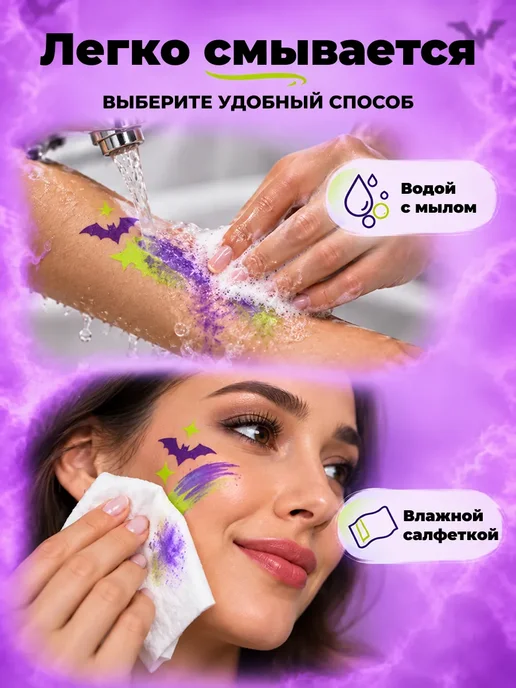DREAM TONES сплит кейк Аквагрим для лица детский набор профессиональный, вариант, фото 6