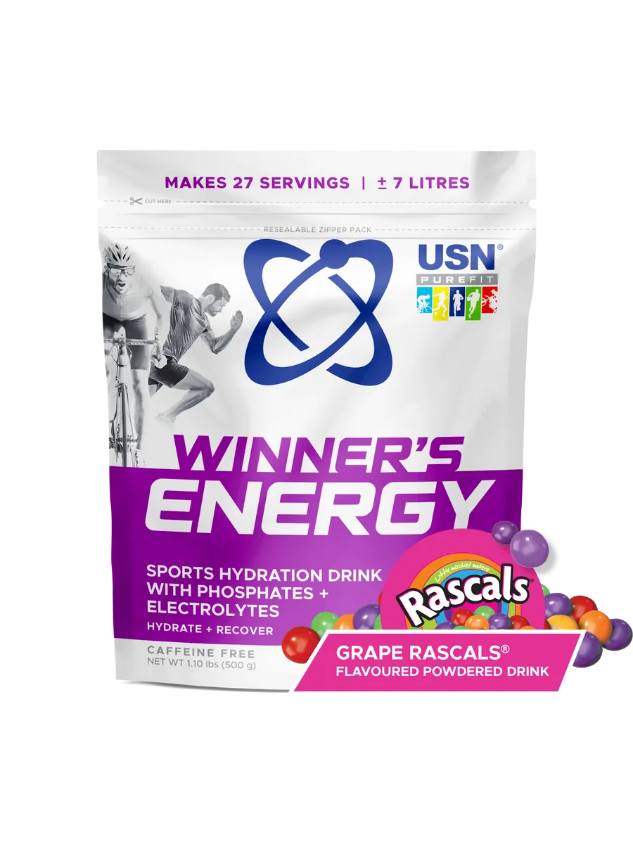 USN Winner's EnerG Изотоник 500 г со вкусом винограда