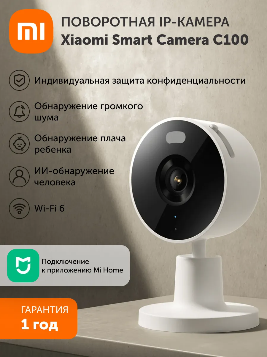Поворотная IP-Камера видеонаблюдения Smart Camera C100