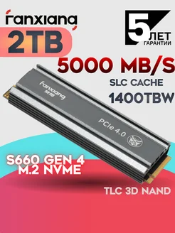 SSD M2 2tb NVME твердотельный накопитель S660 PCI-E 4.0 FANXIANG