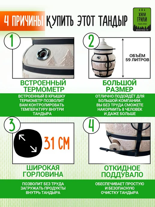 ЖилиГрили Тандыр Падишах, комплект Достаточный, вариант, фото 3