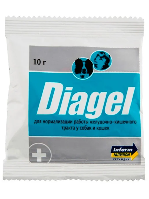 inform nutrition Кормовая добавка для ЖКТ кошек и собак Диагель Diagel 10 г, 10 г, фото 2