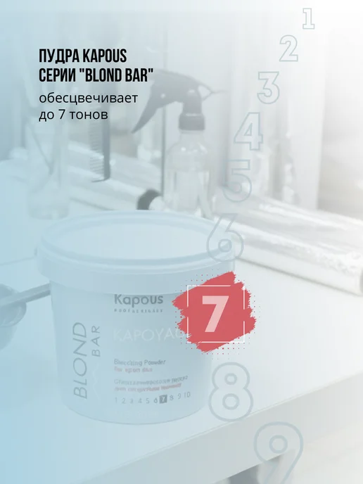 Kapous Обесцвечивающая пудра для открытых техник «Kapoyage», 250 г, 250 г, фото 2