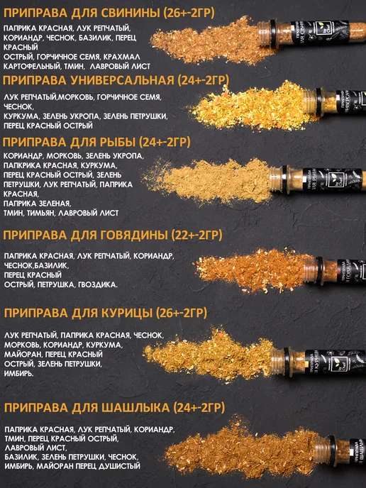 by Chef Набор специй приправ подарочный на годовщину свадьбы, черный, фото 5