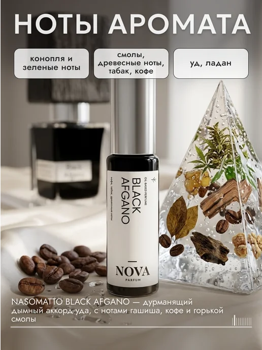 Nova Parfum Black Afgano духи 12 мл, 12 мл, фото 2