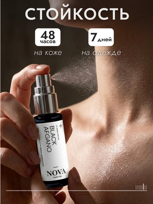 Nova Parfum Black Afgano духи 12 мл, 12 мл, фото 8