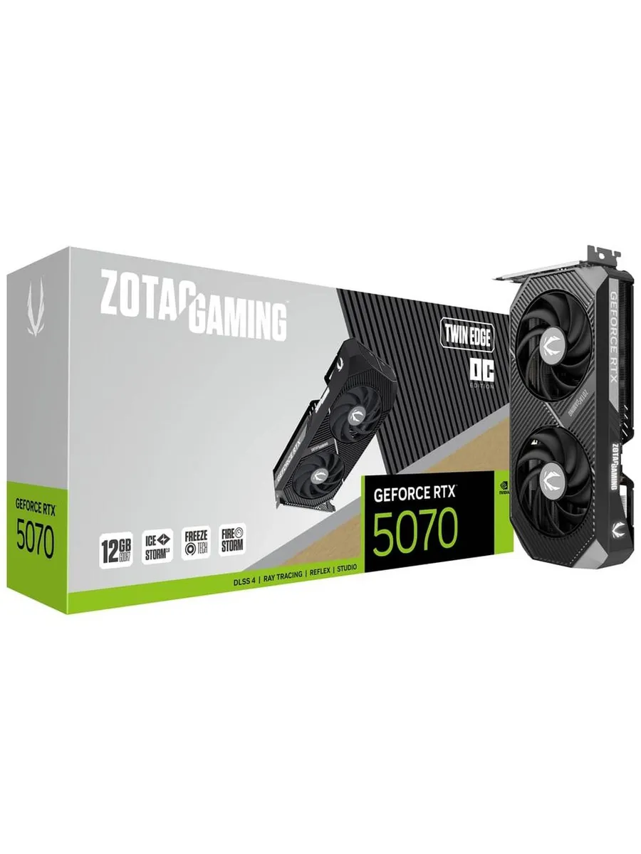 ZOTAC Видеокарта RTX 5070 12 ГБ RTL (ZT-B50700H-10P)