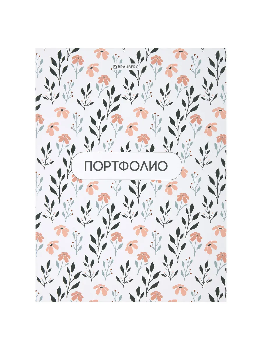 Папка-портфолио универсальная, 4 кольца, 20 файлов