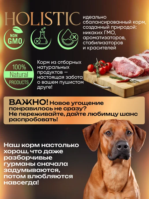 Сухой корм Оригиналшеф для собак, крупные, ягненок, 10 кг, фото 3