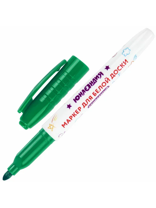 ЮНЛАНДИЯ Маркеры стираемые для белой доски, COLORWAY", 3 мм, синий, фото 4