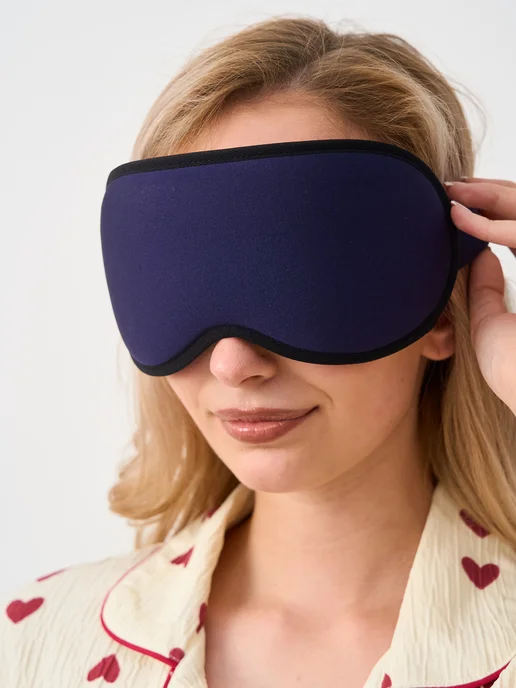 MASK Маска для сна 3D, синий