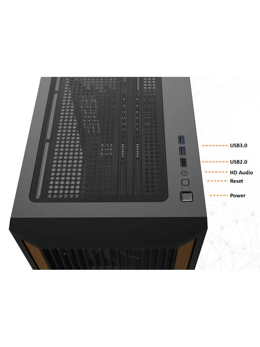 RAIJINTEK Корпус компьютерный AGOS MAX без блока питания, черный, фото 5