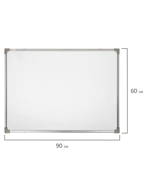 STAFF Доска магнитно-маркерная 45х60 см, металлическая рамка, 60x90 см, фото 7