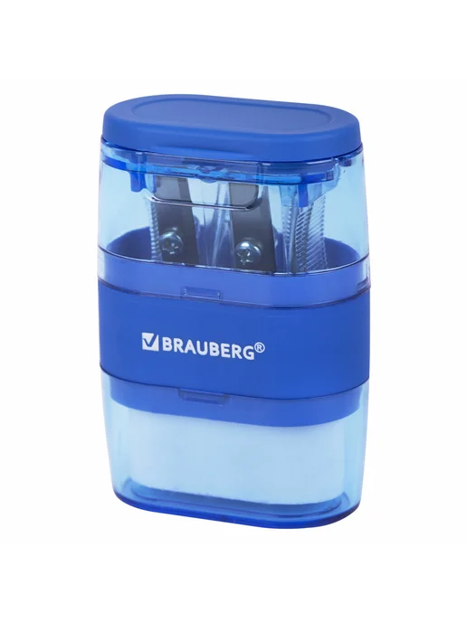 Brauberg Точилки с ластиком 2 в 1 "Double", 2 отверстия, вариант, фото 3