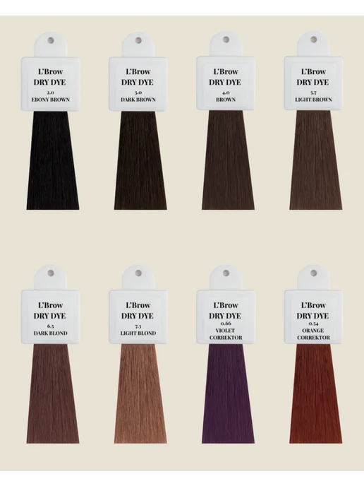 L`Brow Мини краска для бровей DRY DYE L’Brow 0.54 Orange Corrector, оранжевый, фото 4