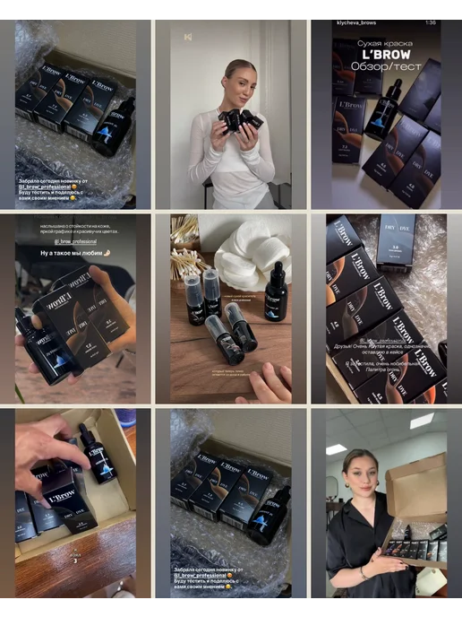 L`Brow Мини краска для бровей DRY DYE L’Brow 0.54 Orange Corrector, оранжевый, фото 7