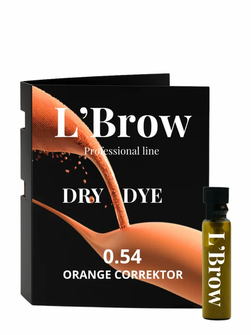 L`Brow Мини краска для бровей DRY DYE L’Brow 0.54 Orange Corrector, оранжевый, фото 8