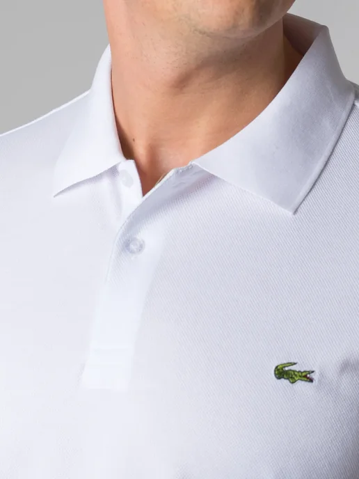 TANDH SHOP Футболка поло с коротким рукавом хлопок, белый, фото 2