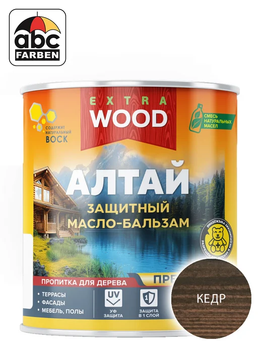 Farbitex Масло бальзам по дереву кедр 0,75л АЛТАЙ, 750 мл
