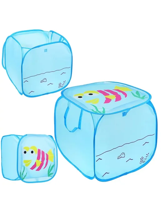URAL TOYS Корзина для хранения игрушек, голубой, фото 2
