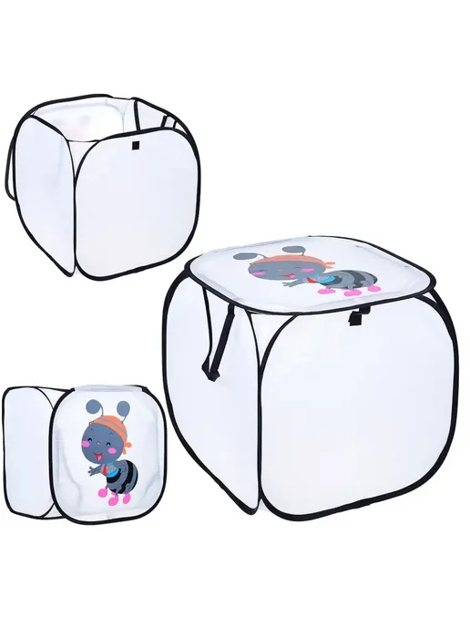 URAL TOYS Корзина для хранения игрушек, белый, фото 3