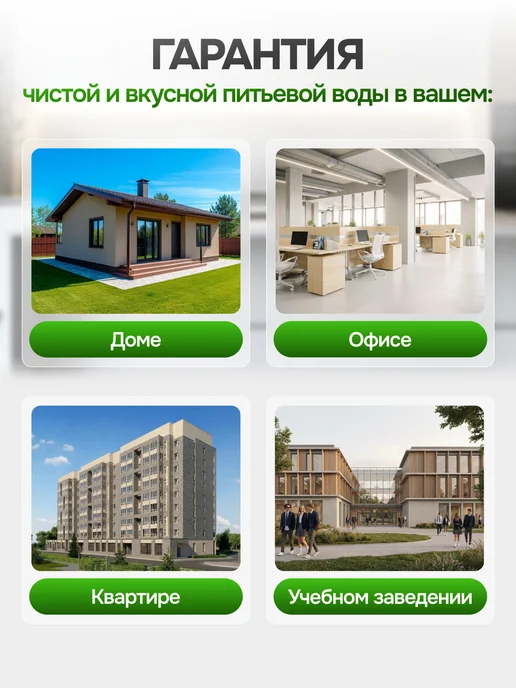 Unicorn Фильтр для воды под мойку тройная система очистки, белый, фото 8