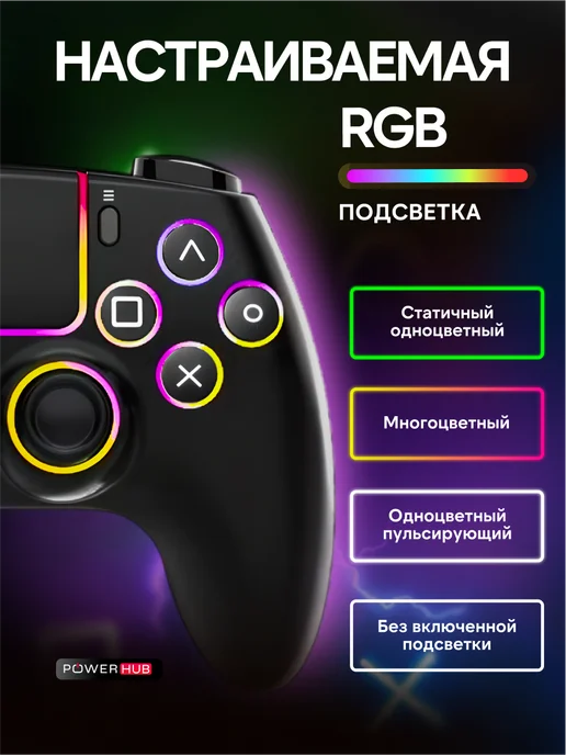 POWERHUB Геймпад Playstation 5, черный, фото 4