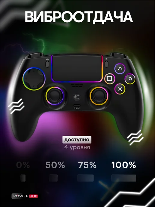 POWERHUB Геймпад Playstation 5, черный, фото 8