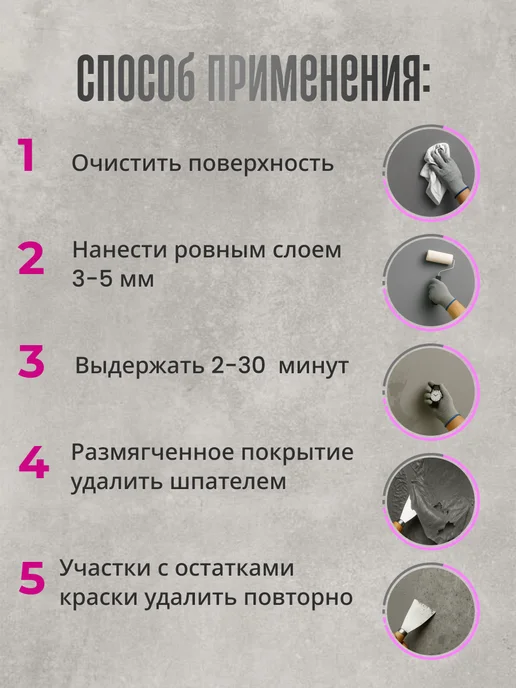Смывка краски HyperHim 1.2кг (гелеобразная усиленная ), 1,2 кг, 2 шт, фото 4