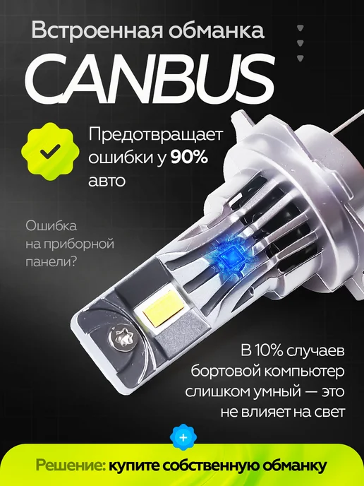 LEDFORMULA Светодиодные лампы h7 автомобильные, 2 шт, фото 5