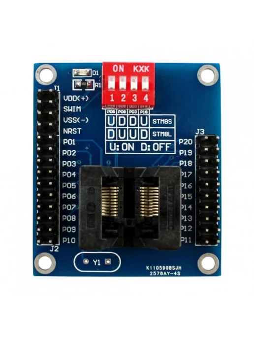 MyPads Программатор STM8S 8L TSSOP20 автономный тест-гнездо, 8 л, фото 4