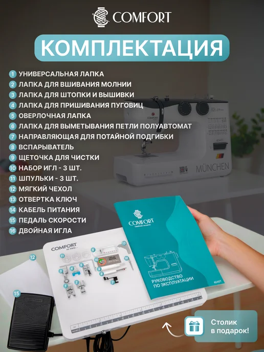 Швейная Техника Comfort Швейная машина Comfort 4040T, черный, фото 2