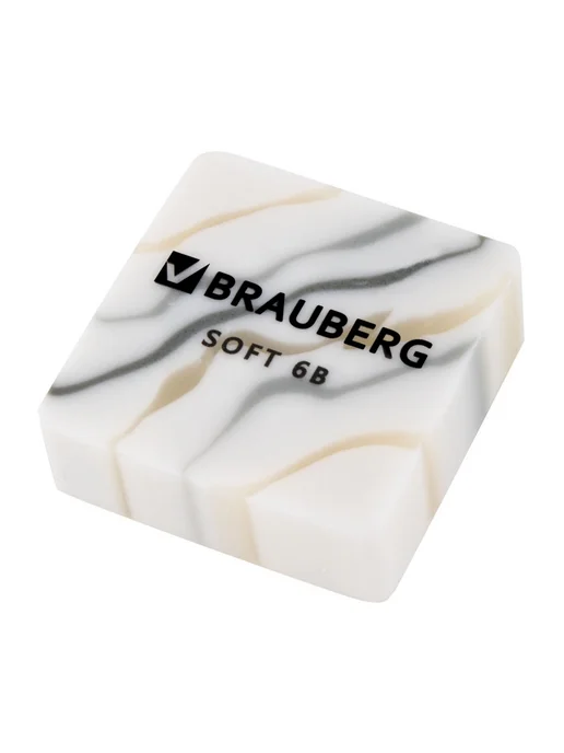 Brauberg Ластик школьный набор 6 штук, стирательная резинка, стерка, вариант, фото 4