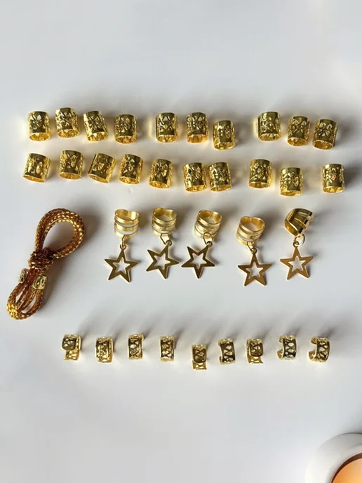 ClickClack Кольца для волос шармы украшения для косичек 18 шт, 36 шт, фото 3