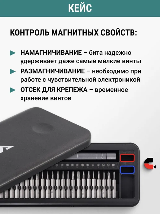 VIRA Набор отверток для точных работ с битами в кейсе 25 в 1, вариант, фото 5