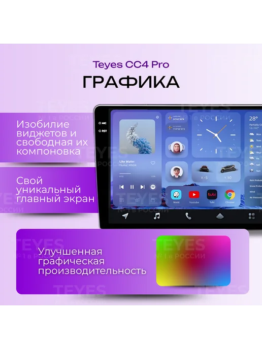 teyes Магнитола CC4 Pro 8 128ГБ 9 дюймов, 128 ГБ, фото 4