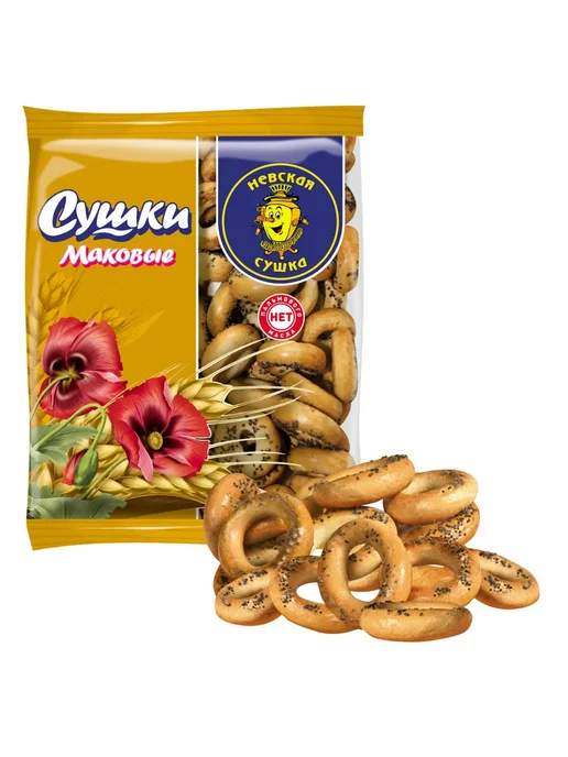 Невская сушка Сушки Маковые 275г, 275 г, фото 3