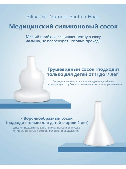 Назальный очиститель для младенцев, белый, фото 3