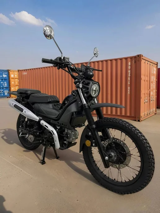 ТЕХНОМОТОРФ Мопед XTRAIL 110 см3 (49,9 см3) (серый), серый, фото 2