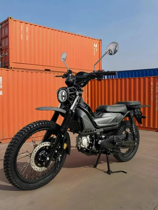 ТЕХНОМОТОРФ Мопед XTRAIL 110 см3 (49,9 см3) (серый), серый, фото 3