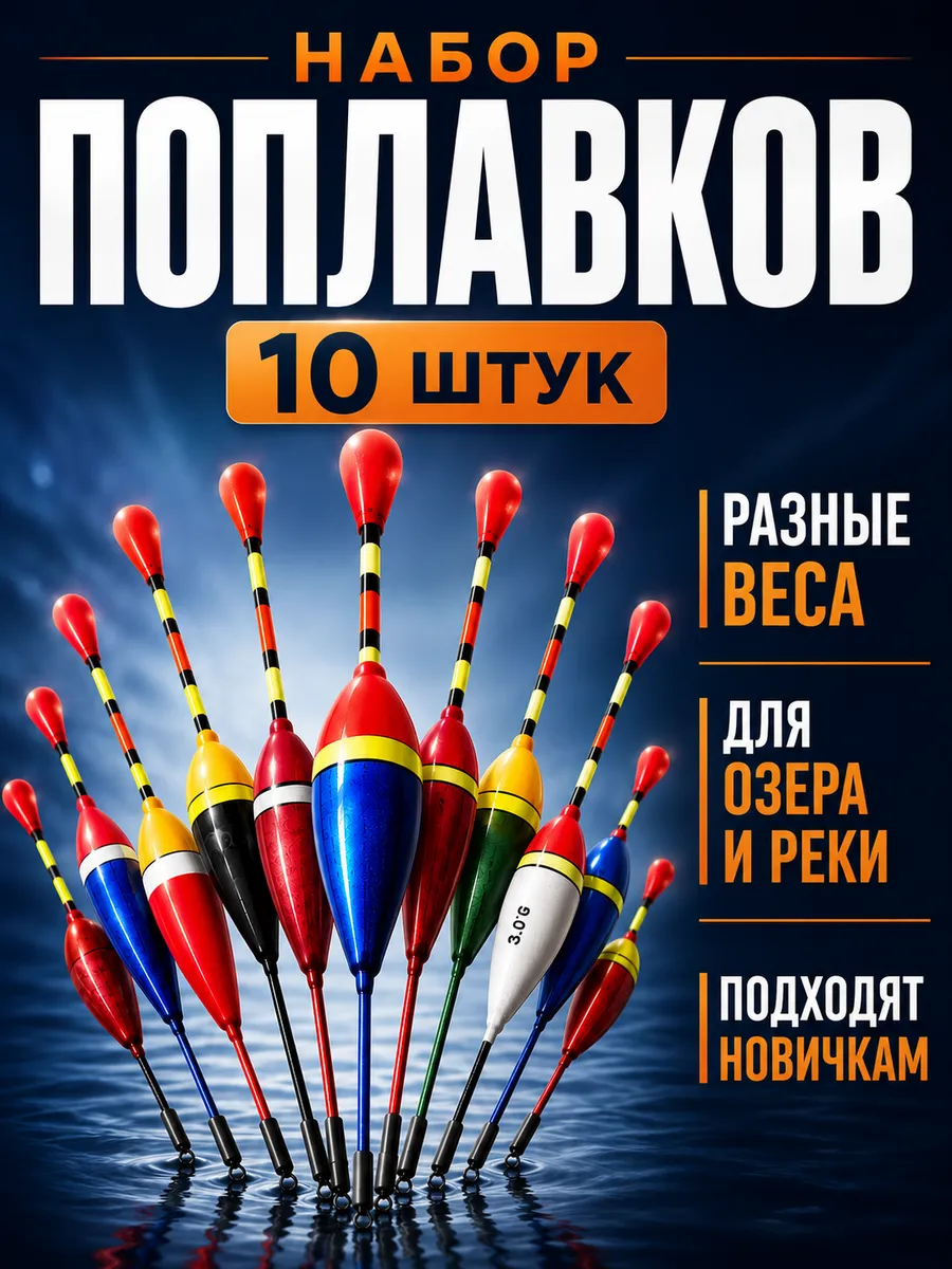 Набор поплавков для рыбалки 10