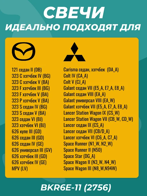 NGK Свечи зажигания для Lancer 9 1.6 Lacetti комплект 4шт, 4 шт, фото 2