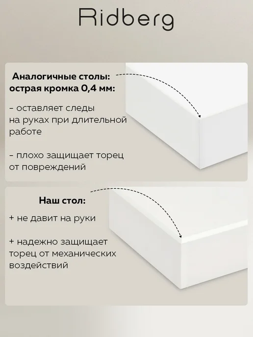 Ridberg Стол письменный с полкой для ПК GILBERT, черный, фото 2