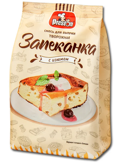 Preston Смесь для выпечки творожной запеканки с изюмом, сухая, 150 г, 150 г, фото 2