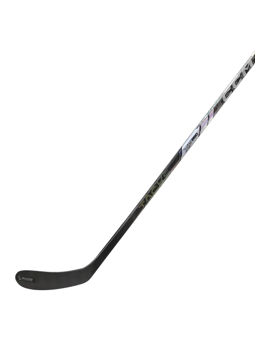 CCM Клюшка хоккейная детская Tacks XF Pro. Левый хват P28 F30, черный, фото 3