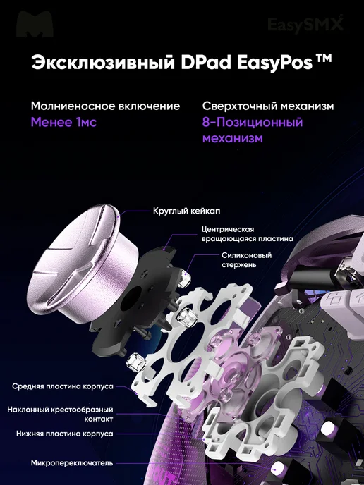EasySMX Игровой беспроводной геймпад D10 с зарядной базой (VG-C538), вариант, фото 7