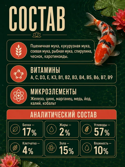 Корм для рыбок аквариумных крупного размера палочки 100гр, 100 г, фото 3