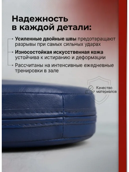 DR-SPORT Боксерские лапы для тренировок, голубой, фото 5
